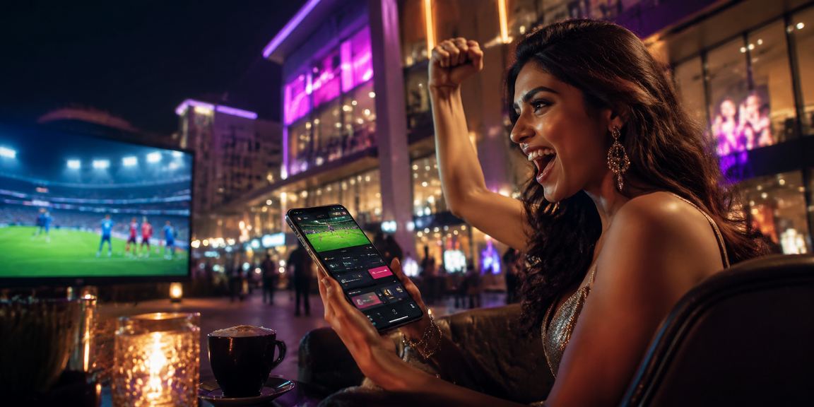 VIP members celebrating with Bollywood-themed casino games in Delhi
